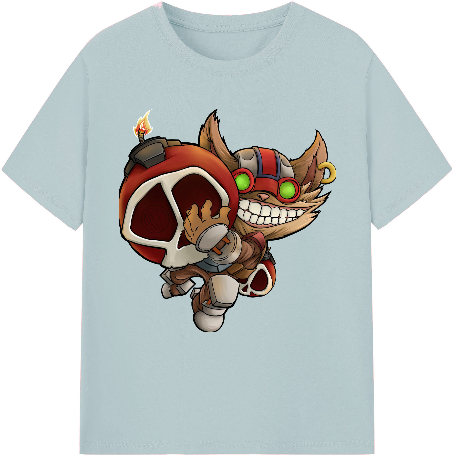 リーグ・オブ・レジェンド League of Legends LOL 綿100％半袖Tシャツ（フロントプリント）